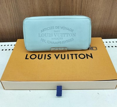 Louis Vuitton Articles de Voyage Zippy Long Wallet M58208 Light Blue Box