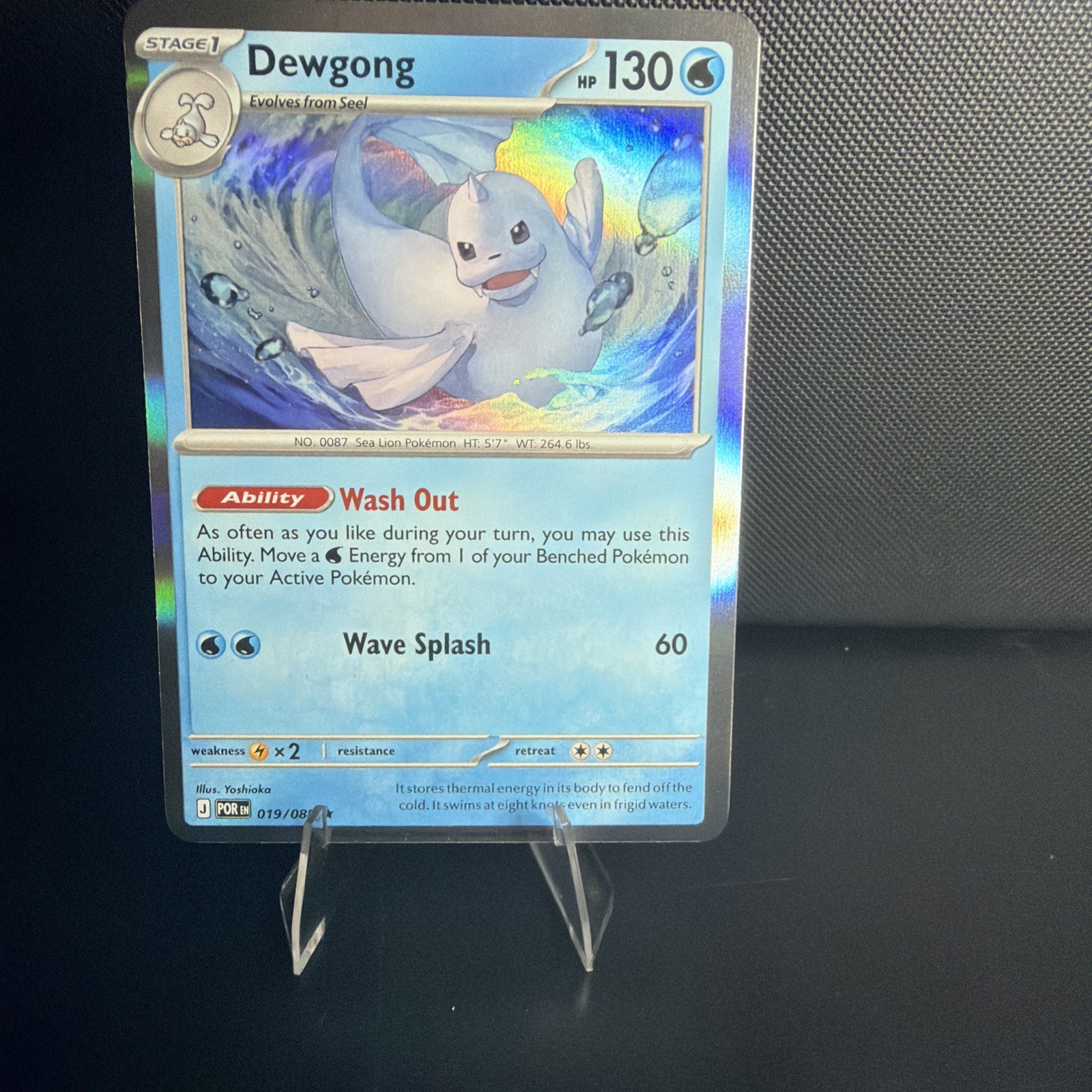 Dewgong 019/088 Perfect Order Holographic Card Pokémon TCG