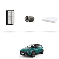 Hoffcar Wartungsset - 3 Filter FüR Hyundai Bayon 1.0 T-GDI 74KW Ab 2021