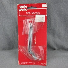 Cycle Works Bicycle Tire Levers 36-395 NOS Silver Vintage