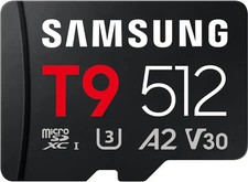 Samsung microSDXC T9 A2 V30 UHS-I Card - 512GB - Black - NEW SEALED - Ship Free