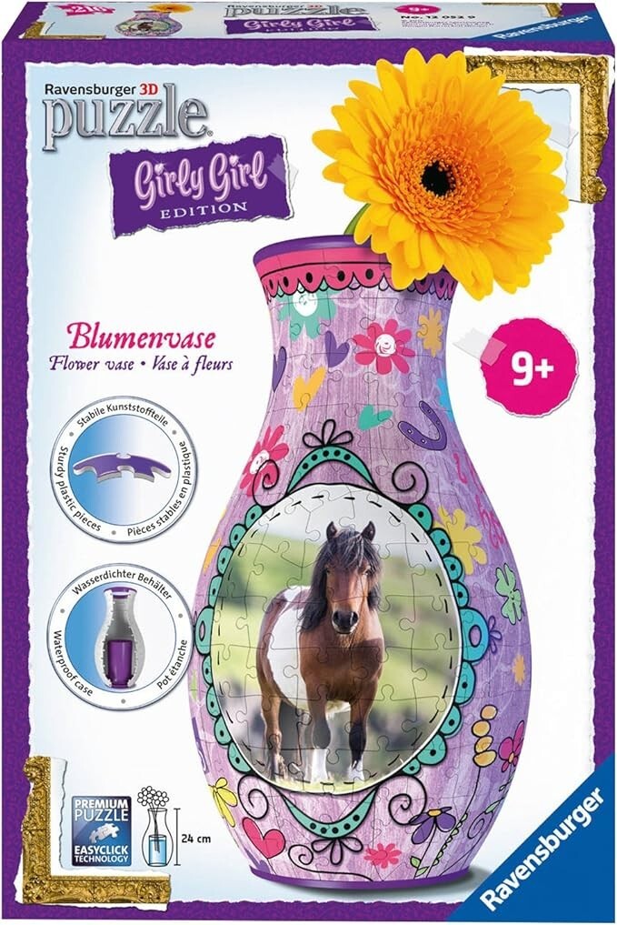Ravensburger Italy- Puzzle 3D Girly Girl Edition-Vaso Decorativo 216 pezzi