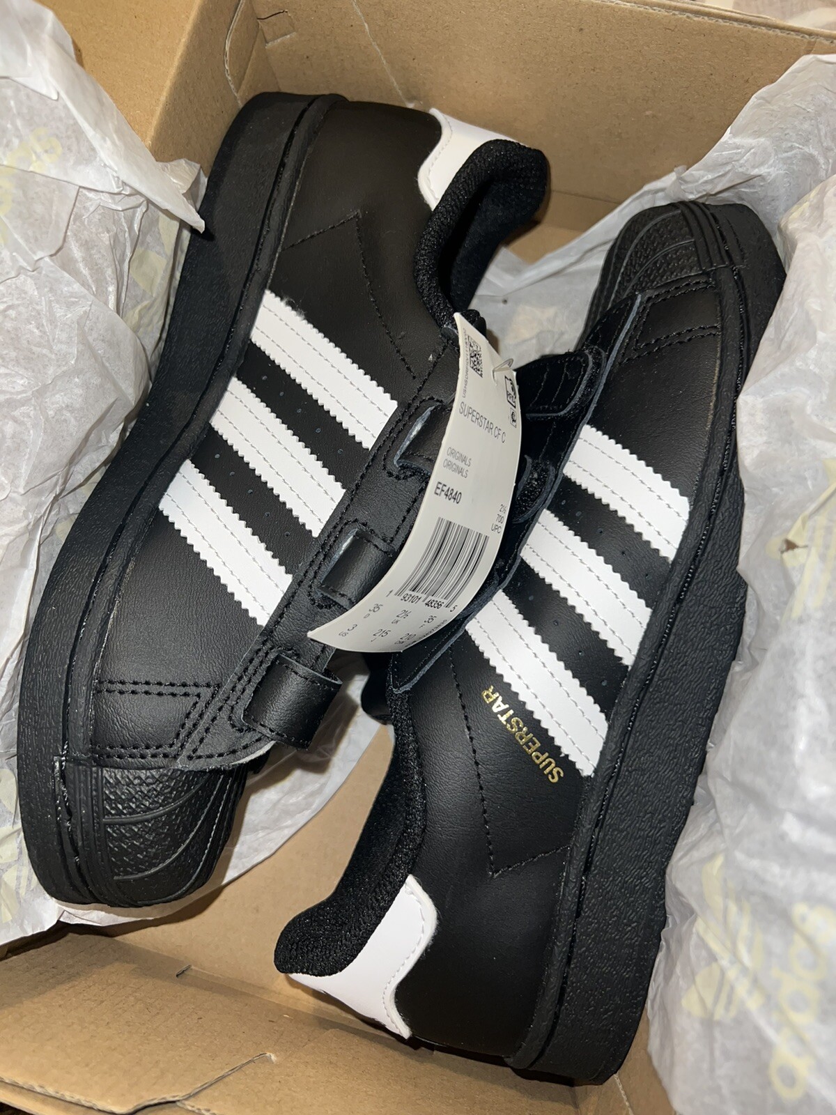 Adidas Superstar Black/White Kids EF4840 Kids 3 | eBay