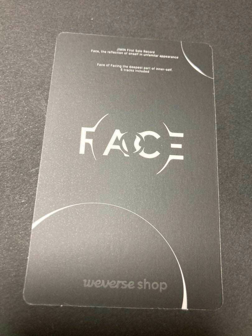 BTS JIMIN FACE Weverse Early Bird Hologram Limited Official