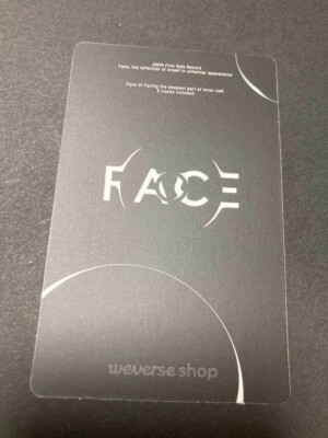 BTS JIMIN FACE Weverse Early Bird Hologram Limited Official