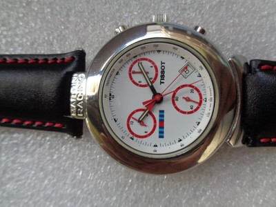 SS SWISS SAPPHIRE WHITE DIAL TISSOT MARTINI RACING CHRONOGRAPH QUARTZ  WRISTWATCH | eBay