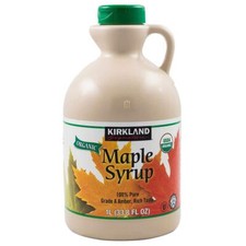 Kirkland Signature Organic Pure Maple Syrup, 33.8 oz 2 Pack