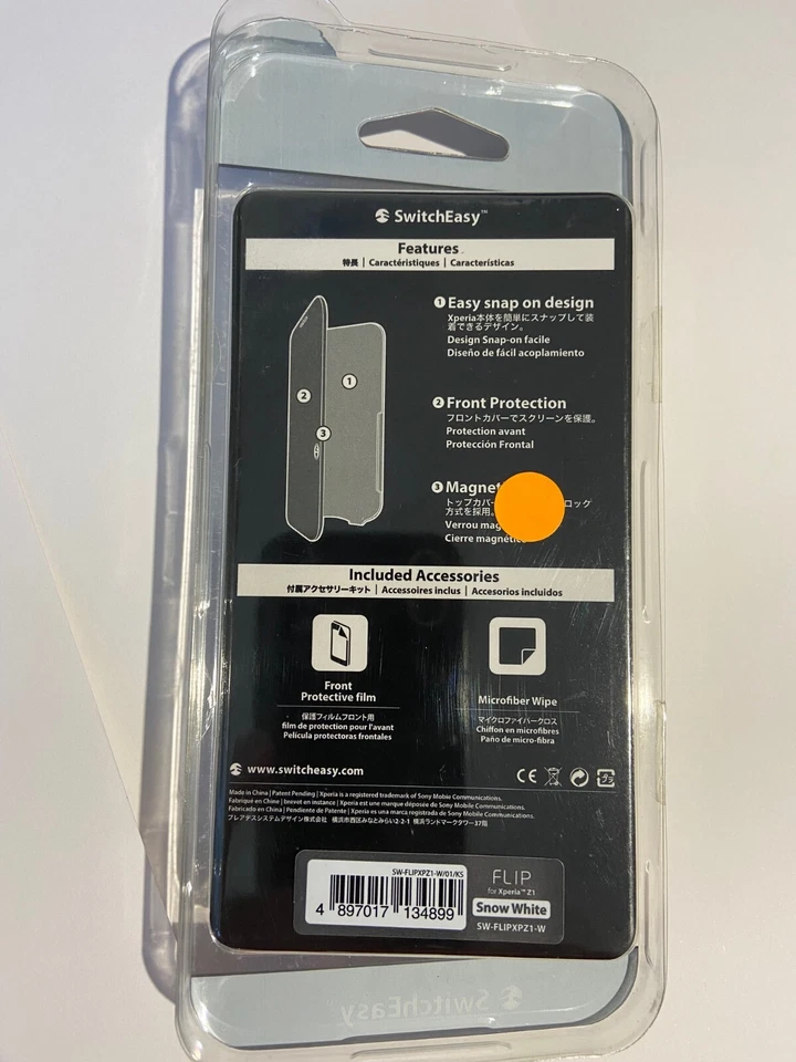 Sony Ericsson Xperia Z1 FLIP Case Snow White by SwitchEasy SW-FLIPXPZ1-W/01/KS - Image 2 of 2