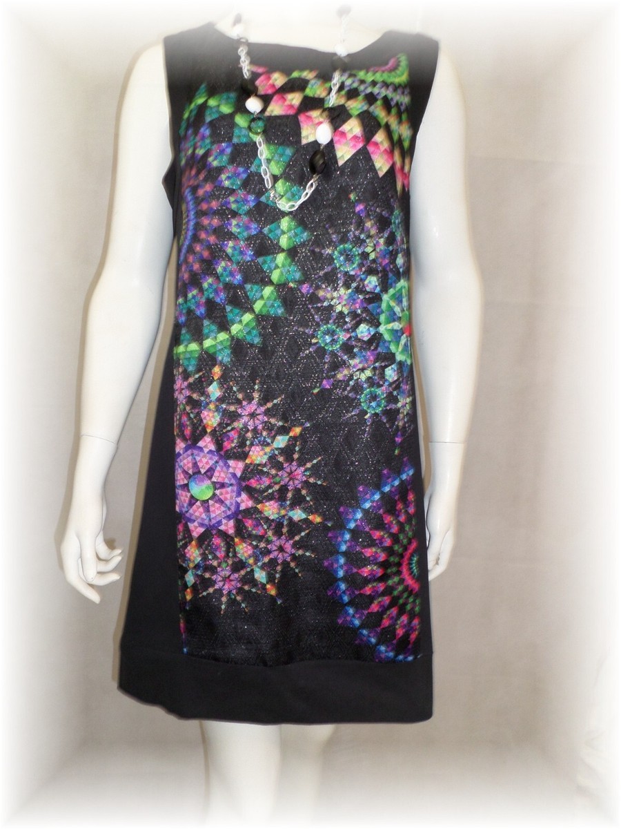 Robe Desigual En Coton - Motifs Colorés, Taille S - Pour L'automne, En Excellent état
