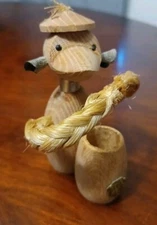 Mid Century Zoo Line Style Monkey Toothpick Holder Modern Retro