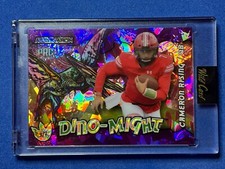 2/2🔥Cameron Rising Purple Cracked Ice 2023 Wild Card Alumination Dino-Might