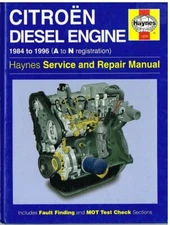 CITROEN 1.7 & 1.9L DIESEL / TURBO DIESEL ENGINE '84-96 OWNER REPAIR MANUAL *VGC*