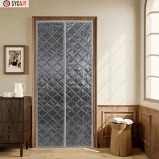 Insulated Door Curtain, Thermal Magnetic Self-Sealing Door Screen Winter Stop