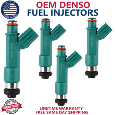 New X4 Oem Denso Fuel Injectors For 2003-2010 Toyota Camry 4 Cylinder 2.4l I4