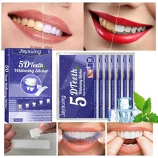 5d Teeth Whitening Strips Gel Dental Tools for Stain Removal & Fresh Breath