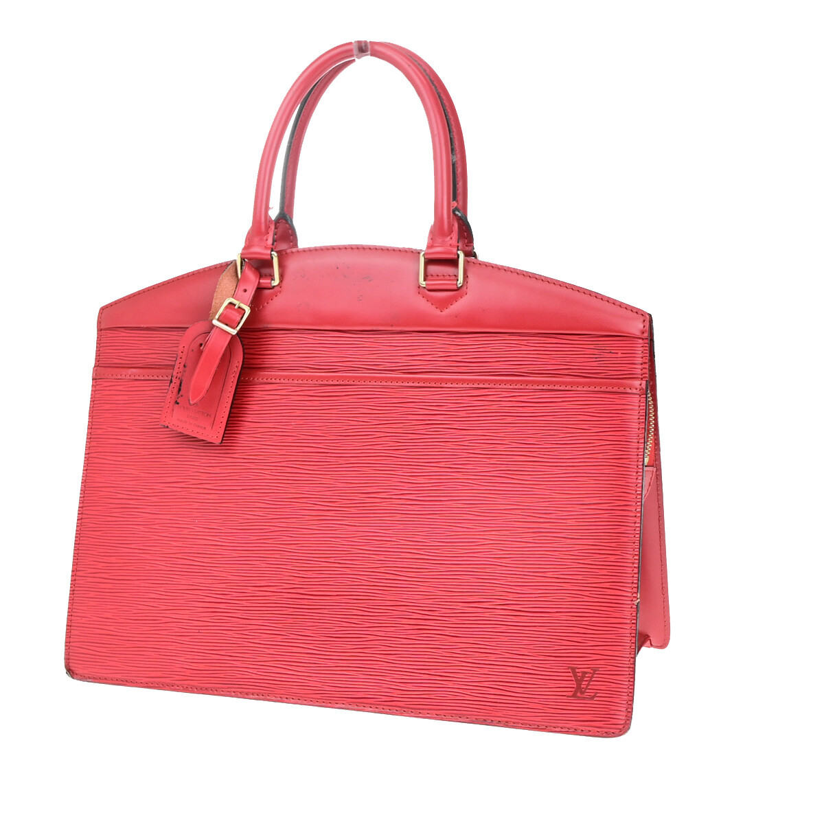 LOUIS VUITTON LV Logo Riviera Hand Bag Epi Leather Red France 