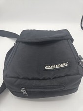 Case Logic Portable CD Player Case Padded Black Nylon Zipped Strap Vintage