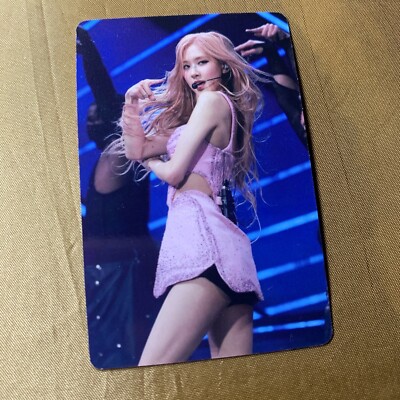 ROSE BLACKPINK Group Pink Coachella Celeb K-pop Girl Photo Card DANCE 1