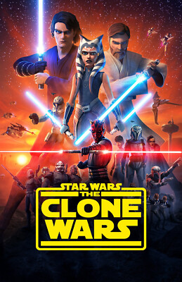 AA4302 Star Wars The Clone Wars Show 2008 Movie Poster 11x17