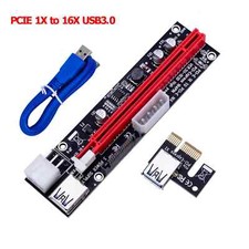 PCI-E 1x to 16x Powered USB3.0 GPU Riser Extender Adapter Card Board Cable