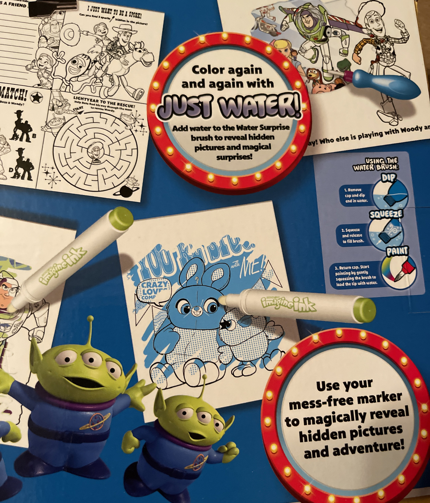 Toy Story 4 Mess Free! Imagine Ink 4 in 1 Activity Set 3+ &ldquo;NEW&rdquo; Free Shipping
