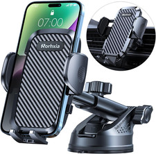 3-in-1 Phone Mount for Car 2025 Most Stable and Flexible Suction Cup Vent Dash