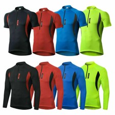 Herren Atmungsaktiv Radfahren Radtrikot Fahrradtrikot MTB Trikot Langarm Jersey