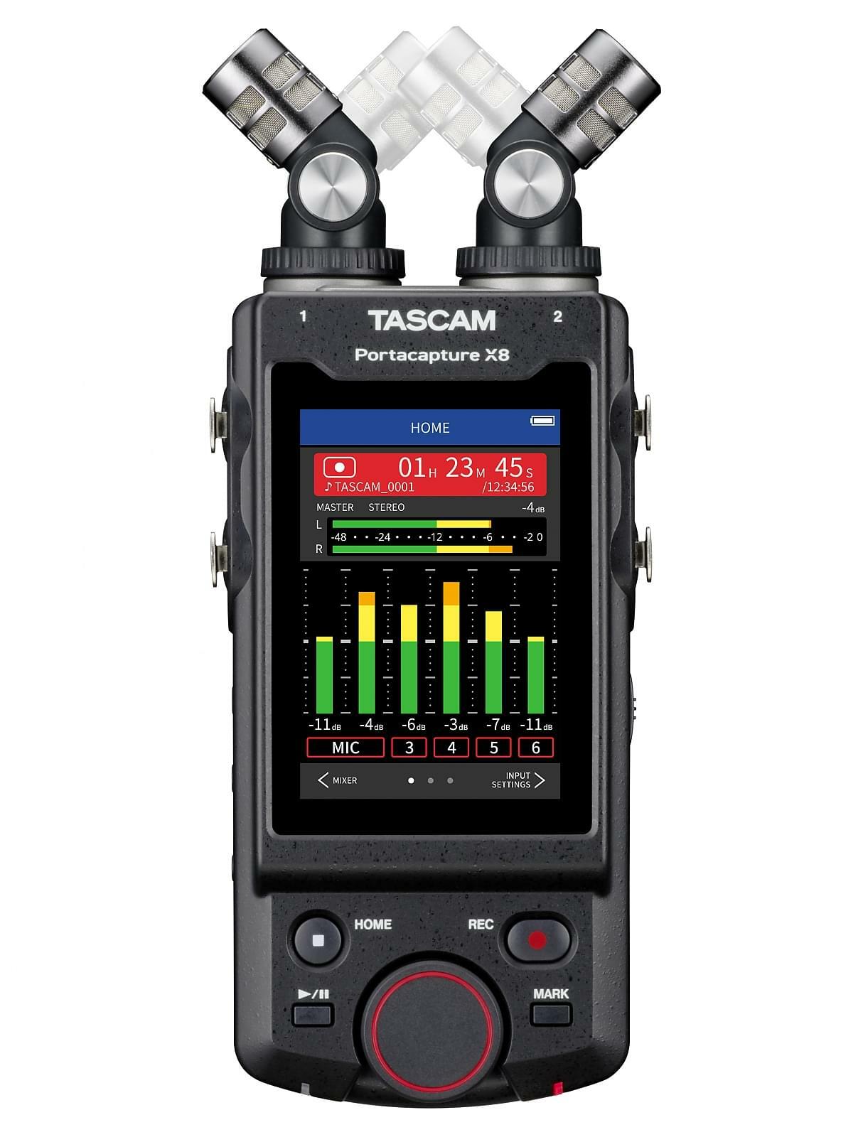 TASCAM PORTACAPTURE X8 Registratore Palmare Multitraccia 8 Track Usb HD Mp3 Wav