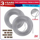 <!--F#f_0-->2 Coil Roll 3/16'' 25Ft Steel Zinc Brake Line Fuel Tubing Pipe Kit & 32 Fittings<!--F/-->