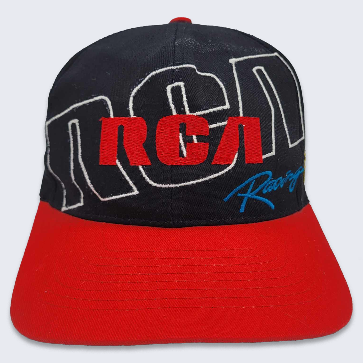 RCA Racing Vintage 90s NASCAR Snapback Hat - Black & Red Baseball
