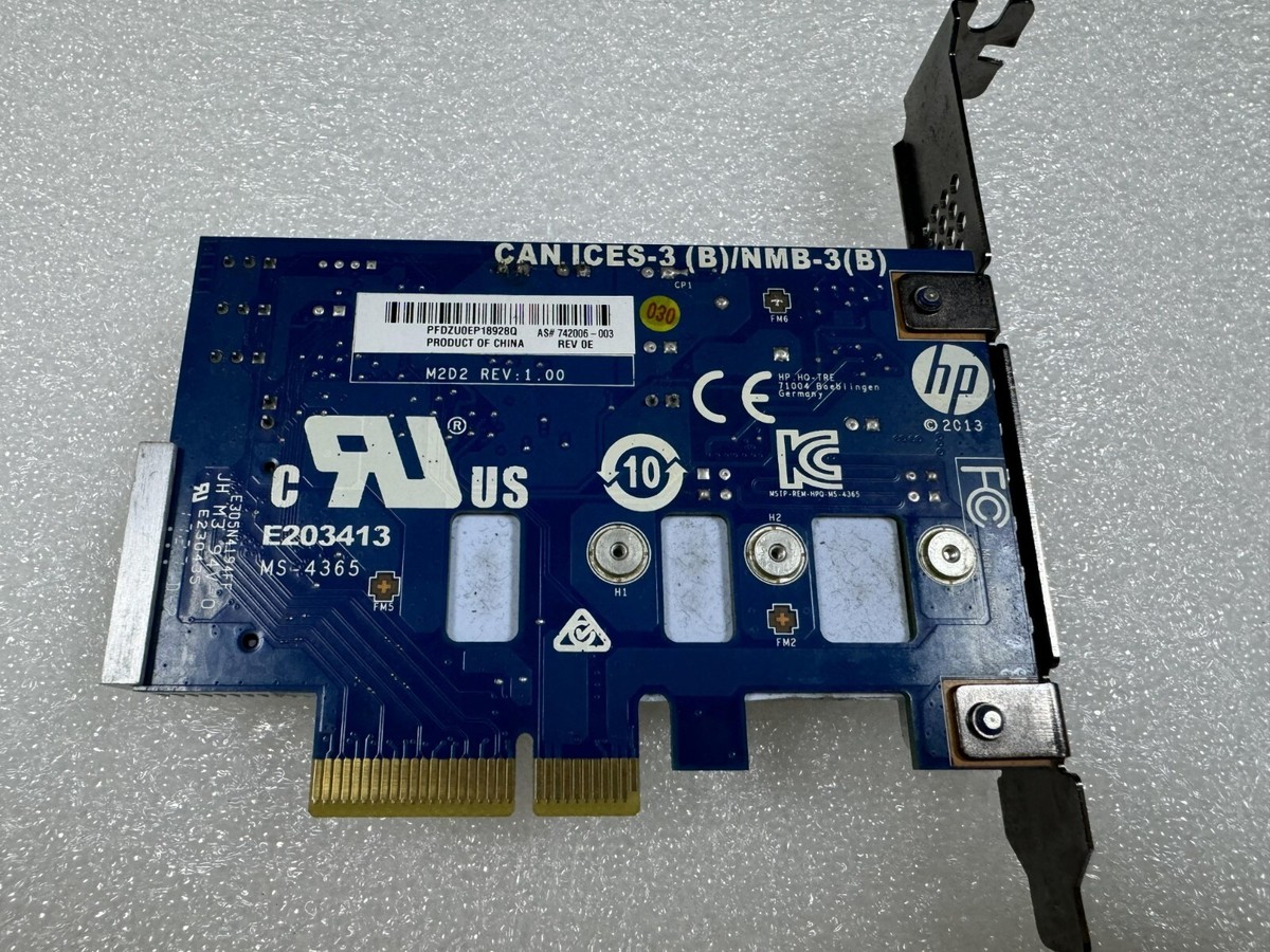 Used HP Z440 Z640 Z840 Z8 G4 Turbo Drive M.2 SSD adapter card