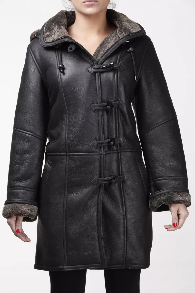 Sheepskin duffle hotsell coat ladies