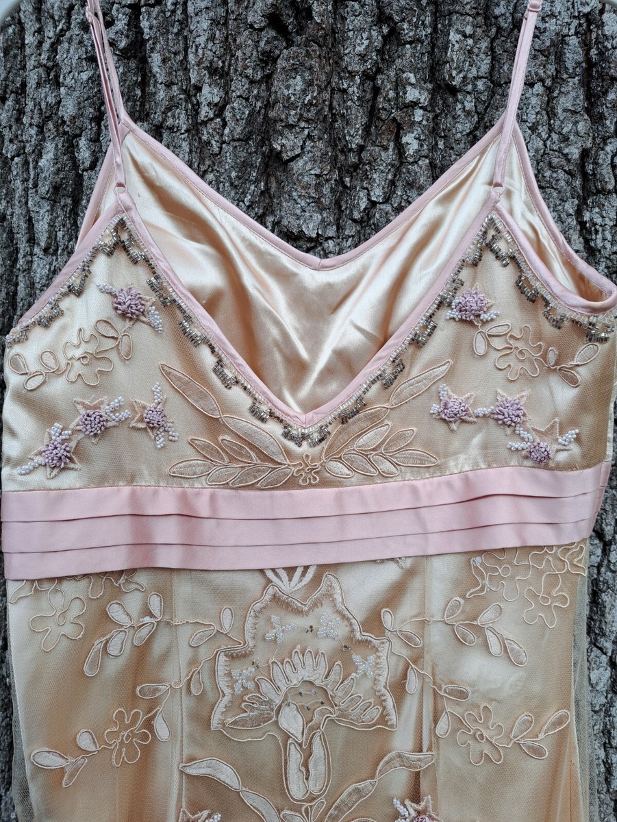 Vintage 90s Y2K Sue Wong Floral Mesh Beaded Silk Slip Dress Rose Pink Size 6 | eBay Vintage 90s Y2K Sue Wong Floral Mesh Beaded Silk Slip Dress Rose Pink Size 6 | eBay