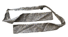 VINTAGE JOHN COMFORT LONDON ENGLAND 100 SILK SILVER PAISLEY MEN'S BOW SELF TIE