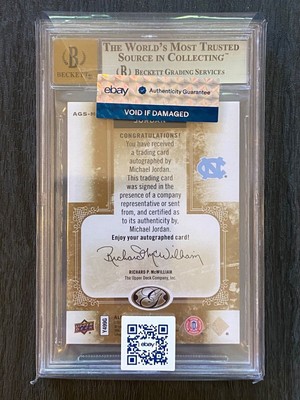 Michael Jordan Auto #/25 2011 Upper Deck UD All-Time Greats Signed 