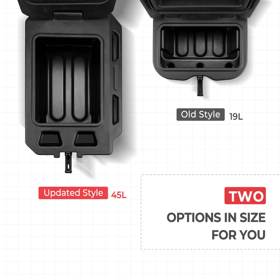 Caja de almacenamiento derecha cubo de carga 45L para Polaris Ranger 570/900/1000 XP 2013-2025 Foto 4 de 4