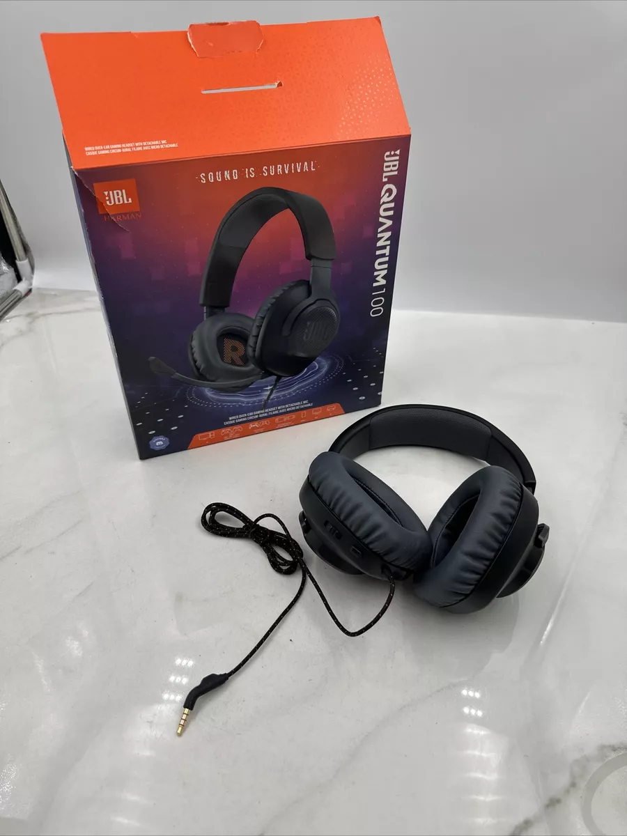 JBL Quantum 100 - Casque filaire gaming supra-aural avec micro détachable -  Noir - Cdiscount Jeux vidéo