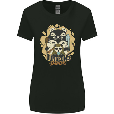 Dungeons & Panda Bears Role Play Games RPG Womens Wider Cut T-Shirt
