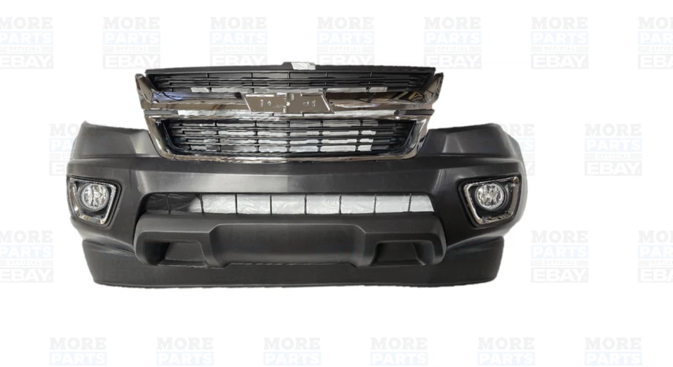 FOR 2015- 2020 CHEVROLET CHEVY COLORADO FRONT BUMPER SET UPPER BUMPER LOWER GRIL - Image 2 of 4