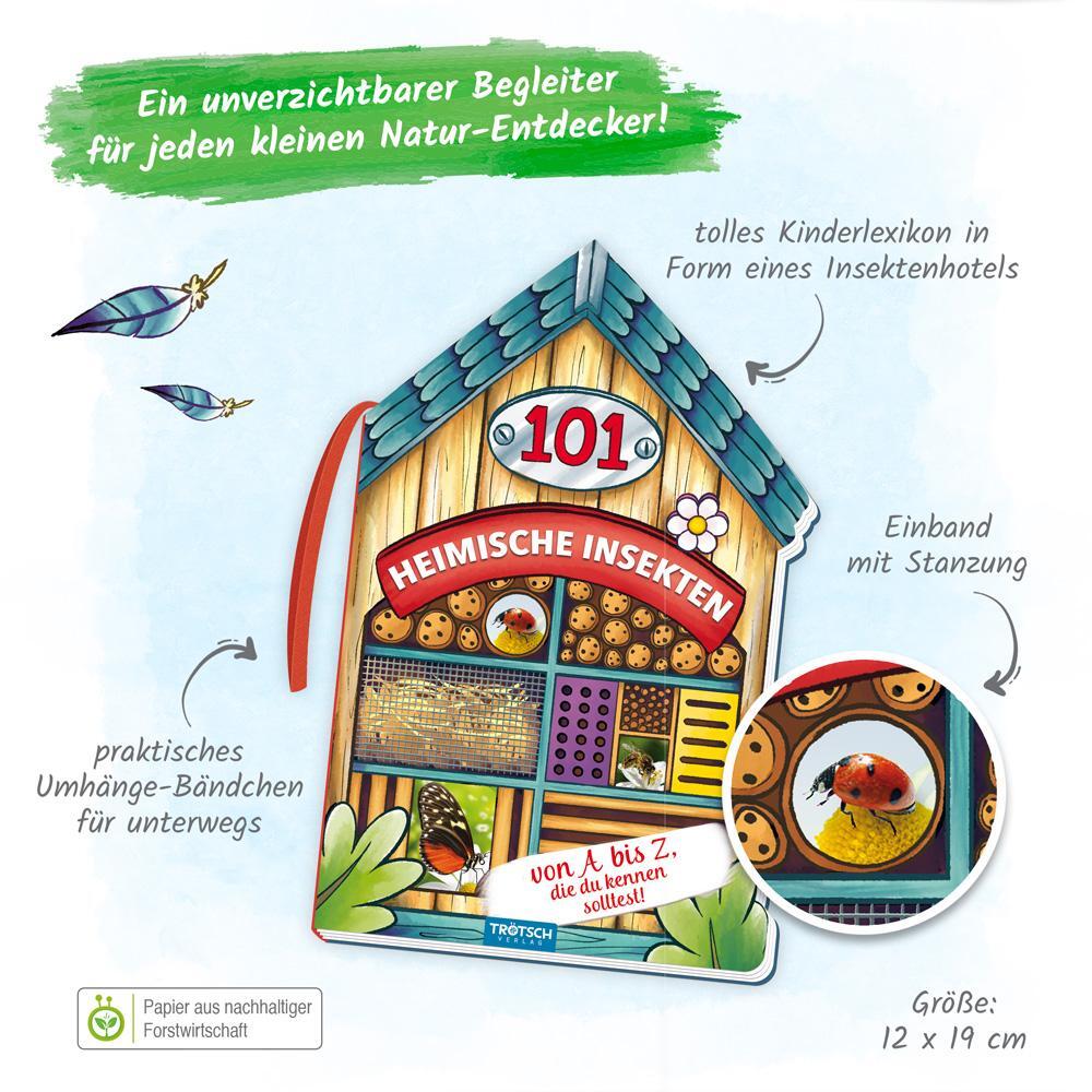 Thumbnail - Trötsch Buch In Hausform 101 Heimische Insekten Von A Bis Z, Die Du