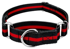 Country Brook Petz® Thin Red Line Martingale Dog Collar