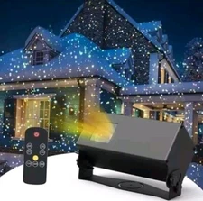 Outdoor Firefly Lights Projector, 5 Color Motion Star Lights Laser Black