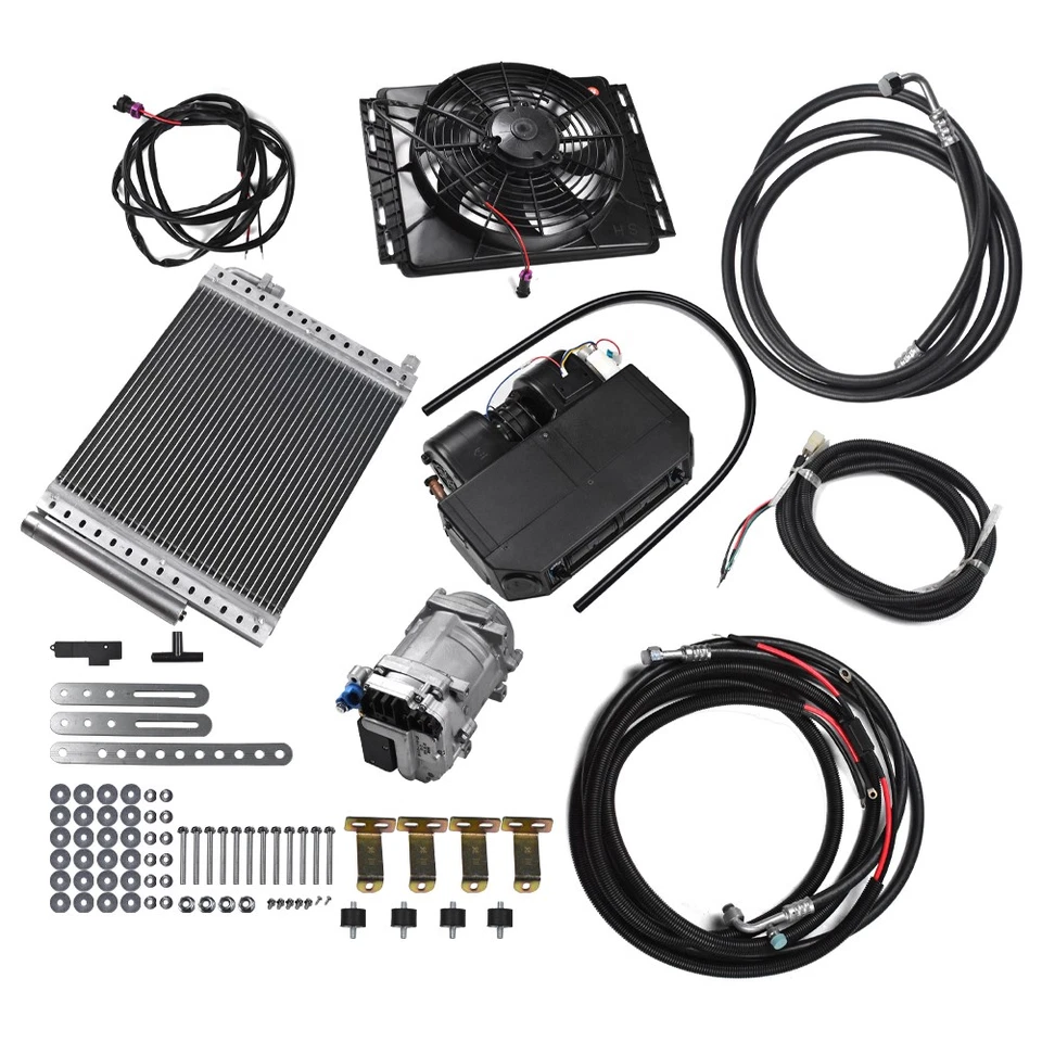 Cool&Heat DC 12V Underdash Electric Air Conditioner Universal Auto Car A/ C Kit - Image 4 of 4