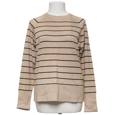 C&A, Strickpullover, Größe: L, Beige/Schwarz, Polyamid/Viskose, Streifen #UaB