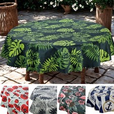 Tovaglia Impermeabile Tovaglia da Giardino Idrorepellente Verde Bianco Grigio Blu Eco