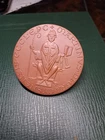 Large Meissen Böttger stoneware medal Hochstift Meissen 1976 Saxony