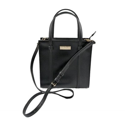 Kate Spade KI926 Kenzie Limited Saffiano PVC Small Tote Crossbody Handbag Black
