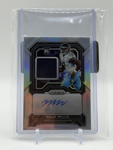 Malik Willis #RPA-MW 2022 Panini Prizm Rookie Patch Autographs card