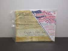 4 Historical Posters-Bill of Rights,US Constitution, Declaration of Independence