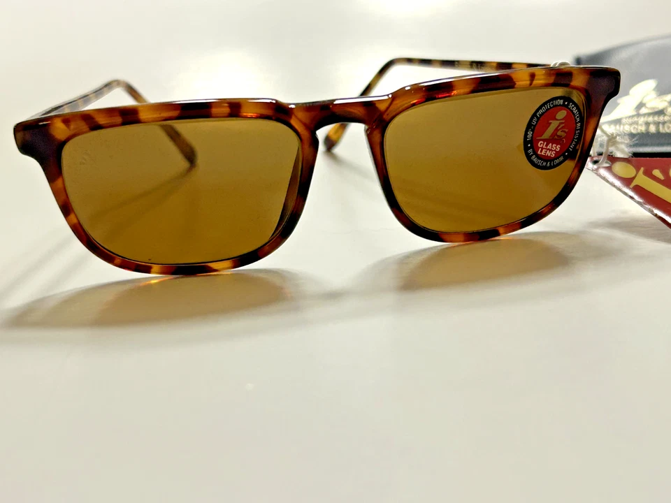 Gafas de sol Ray-Bani's W1822 estilo 403 tortuga/marrón blanco y negro * vintage * raras * nuevas de stock Foto 3 de 4